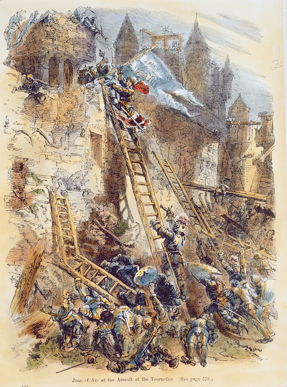 Jeanne of Arc a Tournellák támadásában alkotó: English School