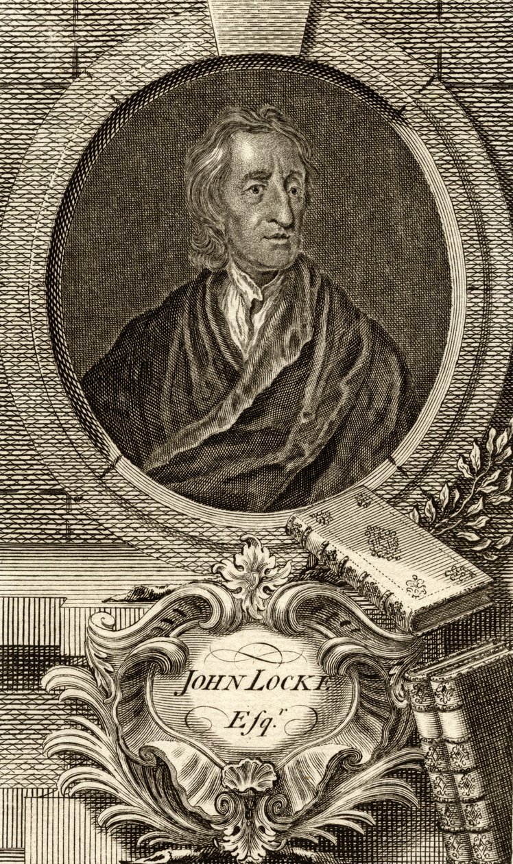 John Locke (1632-1704) a „The Gallery of Portraits” című művéből, 1833-ban alkotó: English School