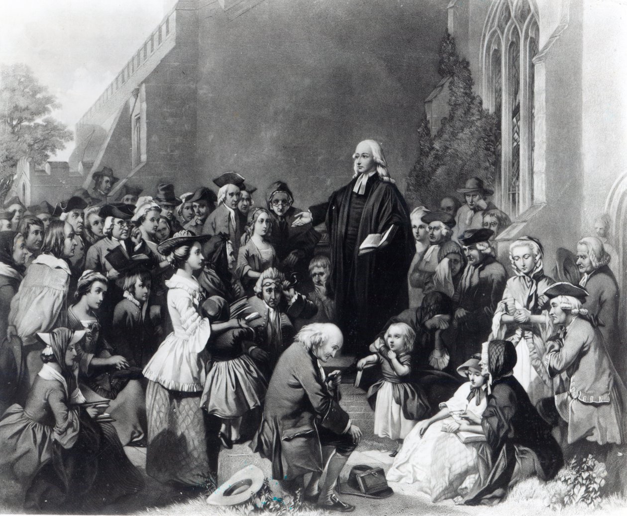 John Wesley prédikál alkotó: English School