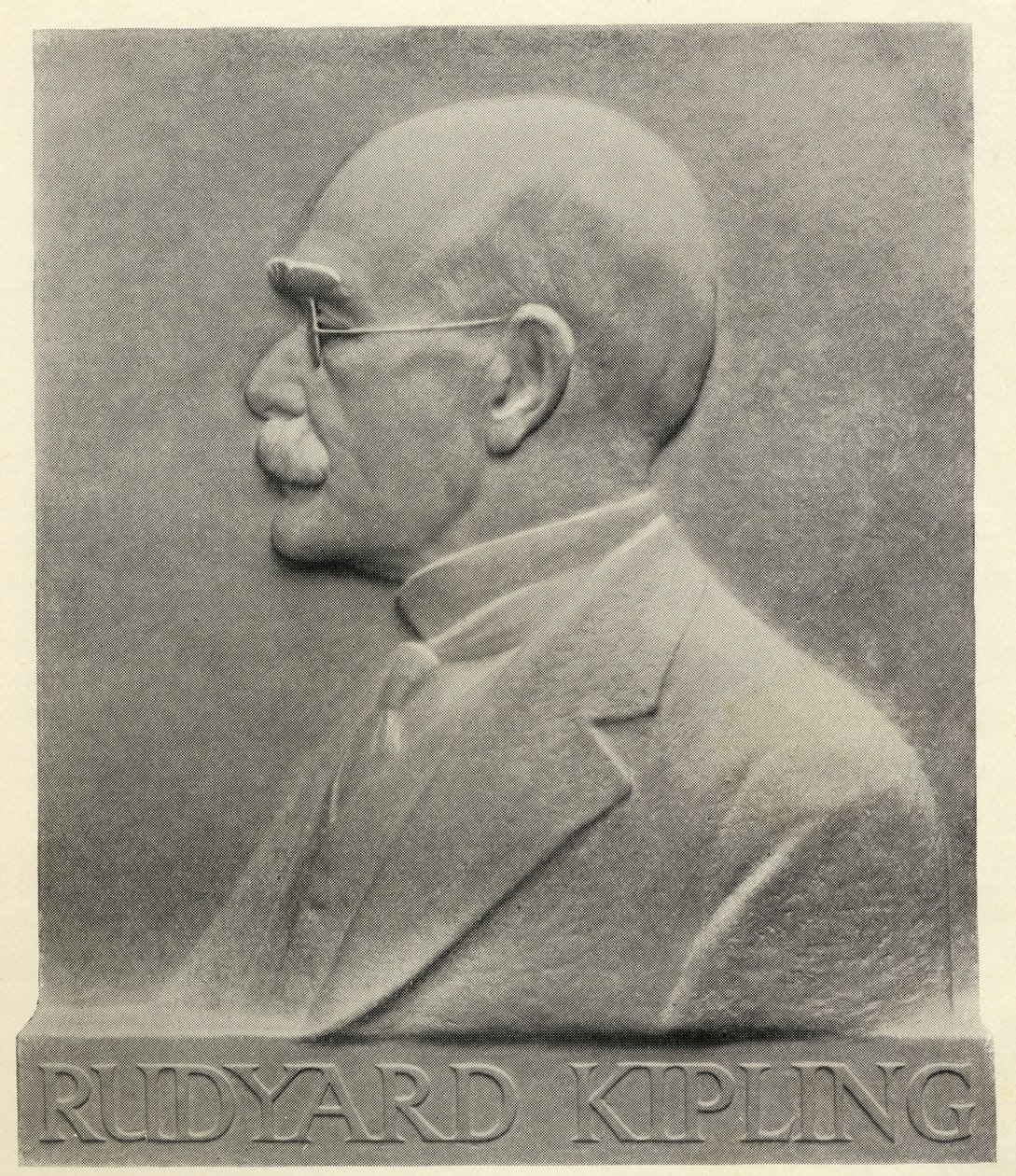 Joseph Rudyard Kipling, Patrick Synge-Hutchison emléktáblája, Rudyard Kipling 1937-ben megjelent „Something of Myself” című művéből alkotó: English School