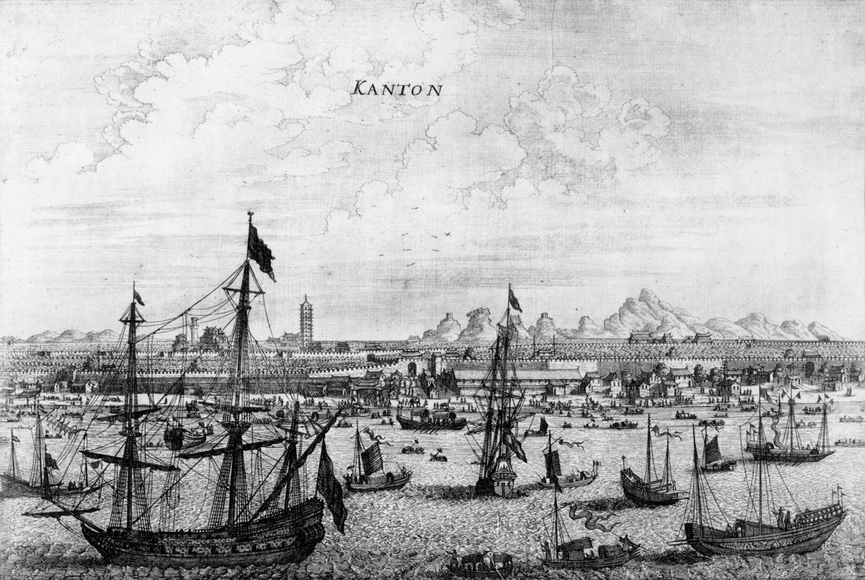 Kanton, Kína, 1669 alkotó: English School