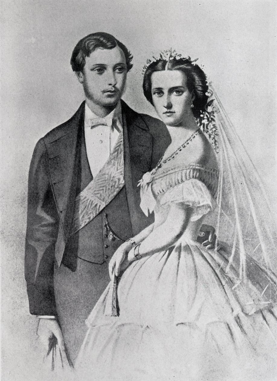 Edward király és Alexandra királyné házasságkötésükkor alkotó: English School