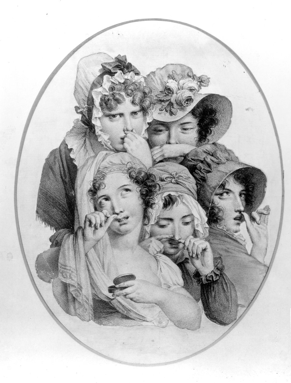 Lady Snuff Takers, 1800 körül alkotó: English School