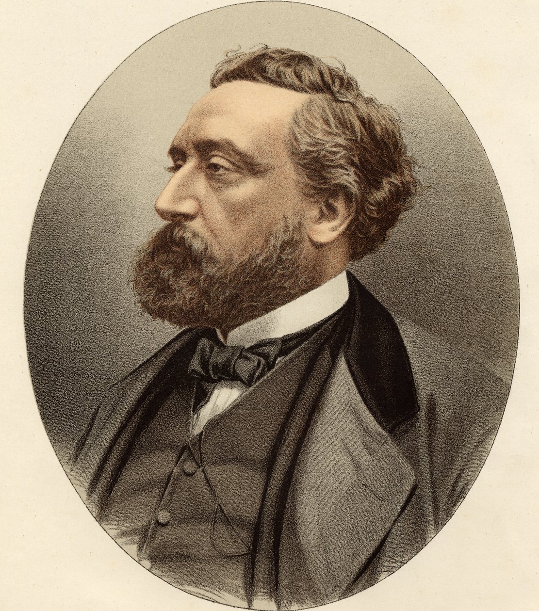 Leon Michel Gambetta (1838-82) a Portrék galériájából, 1833-ban alkotó: English School