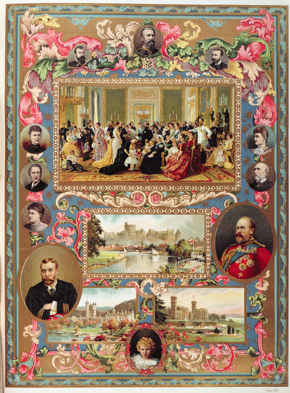 Viktória királynő élete, a The Illustrated London News jubileumi kiadásából alkotó: English School