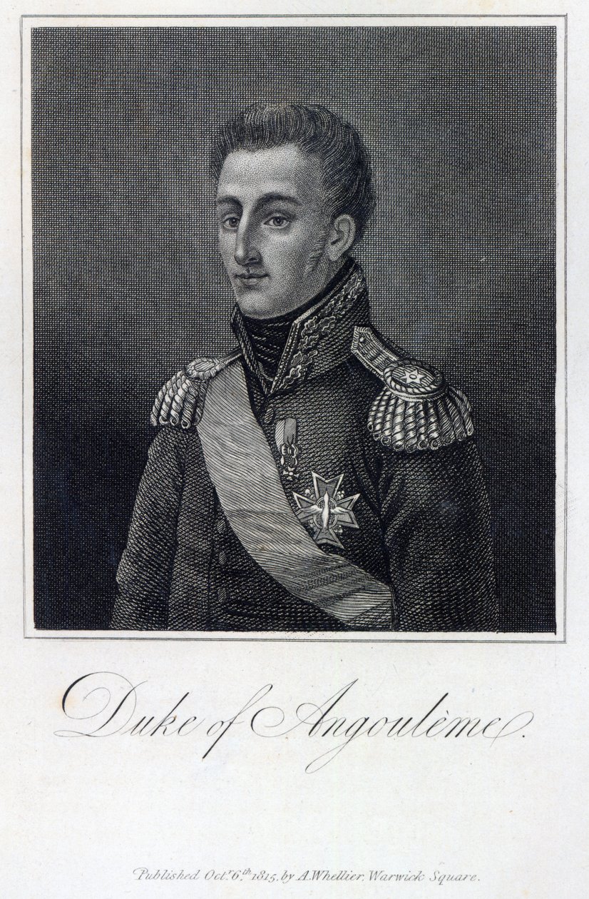 Louis-Antoine de Bourbon (1775-1844) Angouleme hercege alkotó: English School