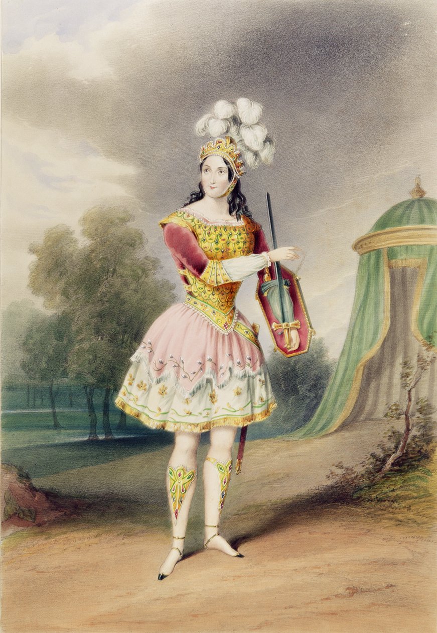 Louisa Fairbrother, mint Eglantine a „Valentine és Orson”-ban, 1843 alkotó: English School