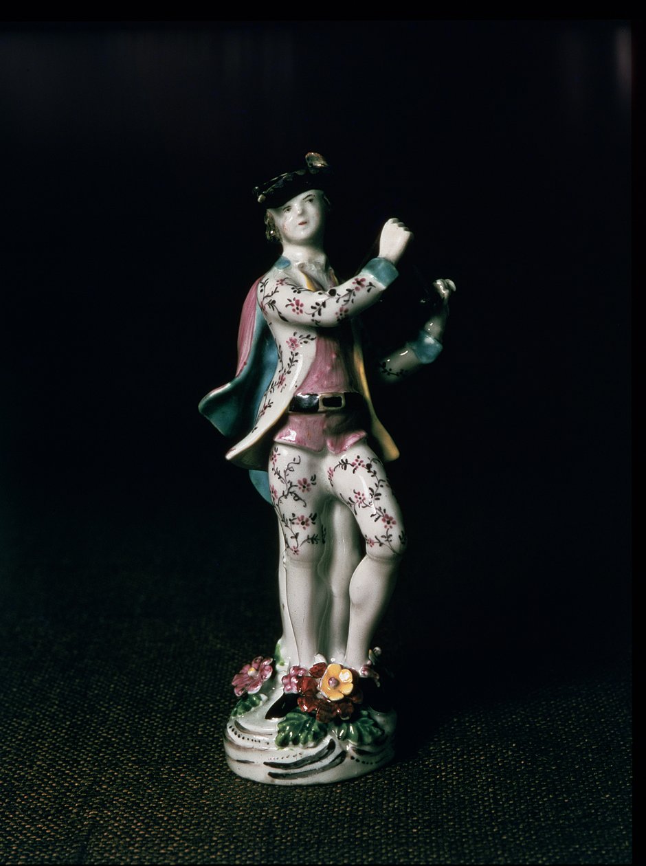 Háromszöget játszó fiú legalacsonyabb alakja, 1780 körül (porcelán) alkotó: English School