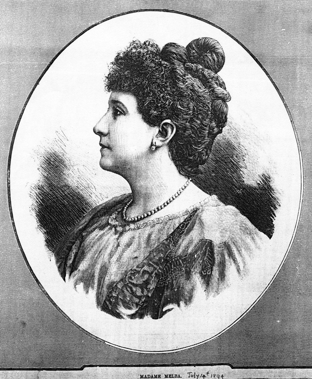 Madame Melba, 1894 alkotó: English School