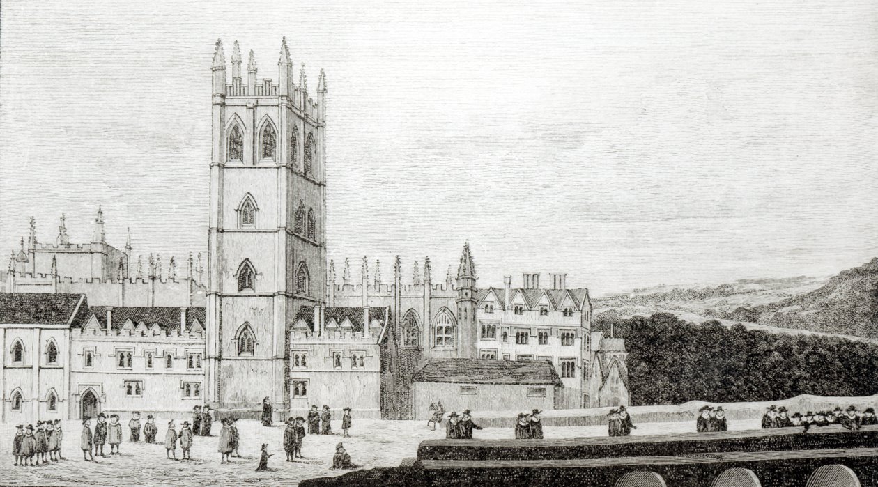 Az oxfordi Magdalen College a 17. században alkotó: English School