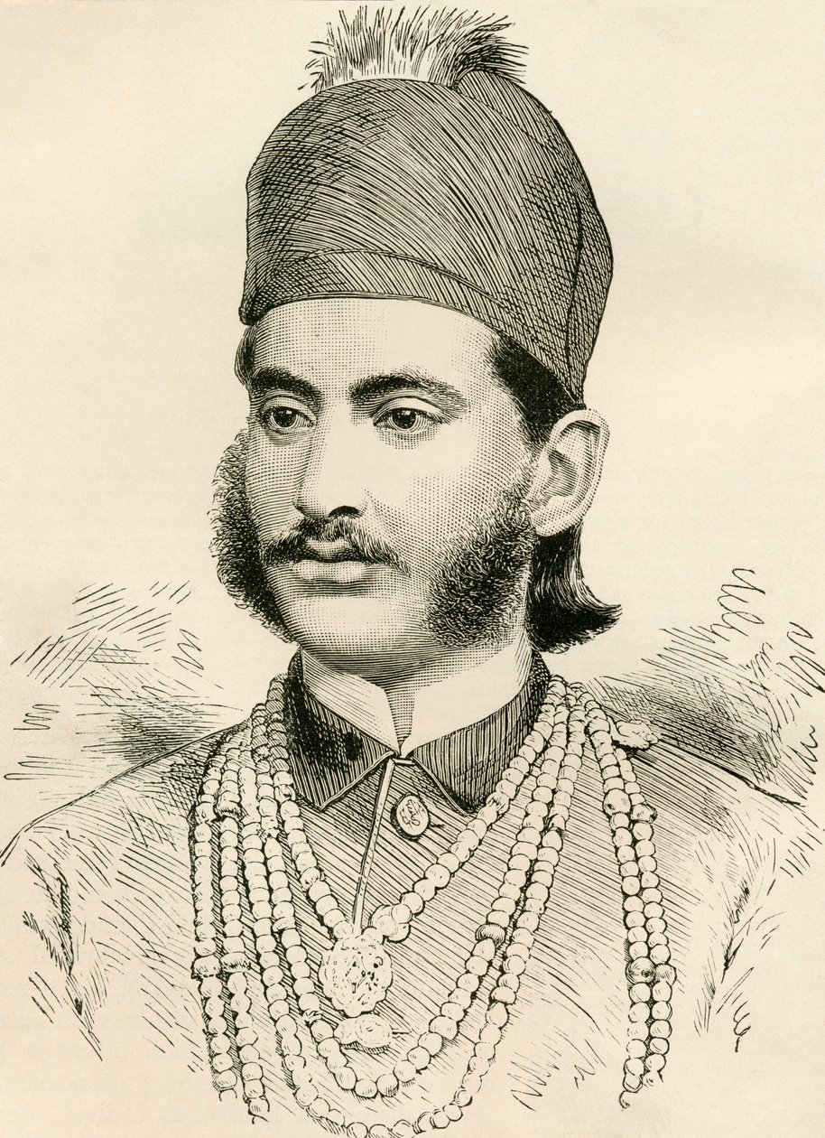 Mahbub Ali Khan, Asaf Jah VI, A világ lakóiból, G.T. Bettany, 1888-ban jelent meg alkotó: English School