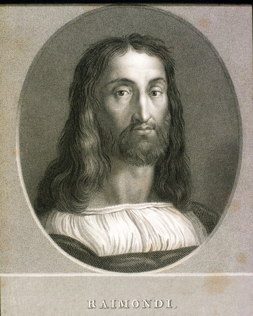 Marcantonio Raimondi (1480 körül - 1534) az 1833-ban kiadott "Arcképek galériájából". alkotó: English School