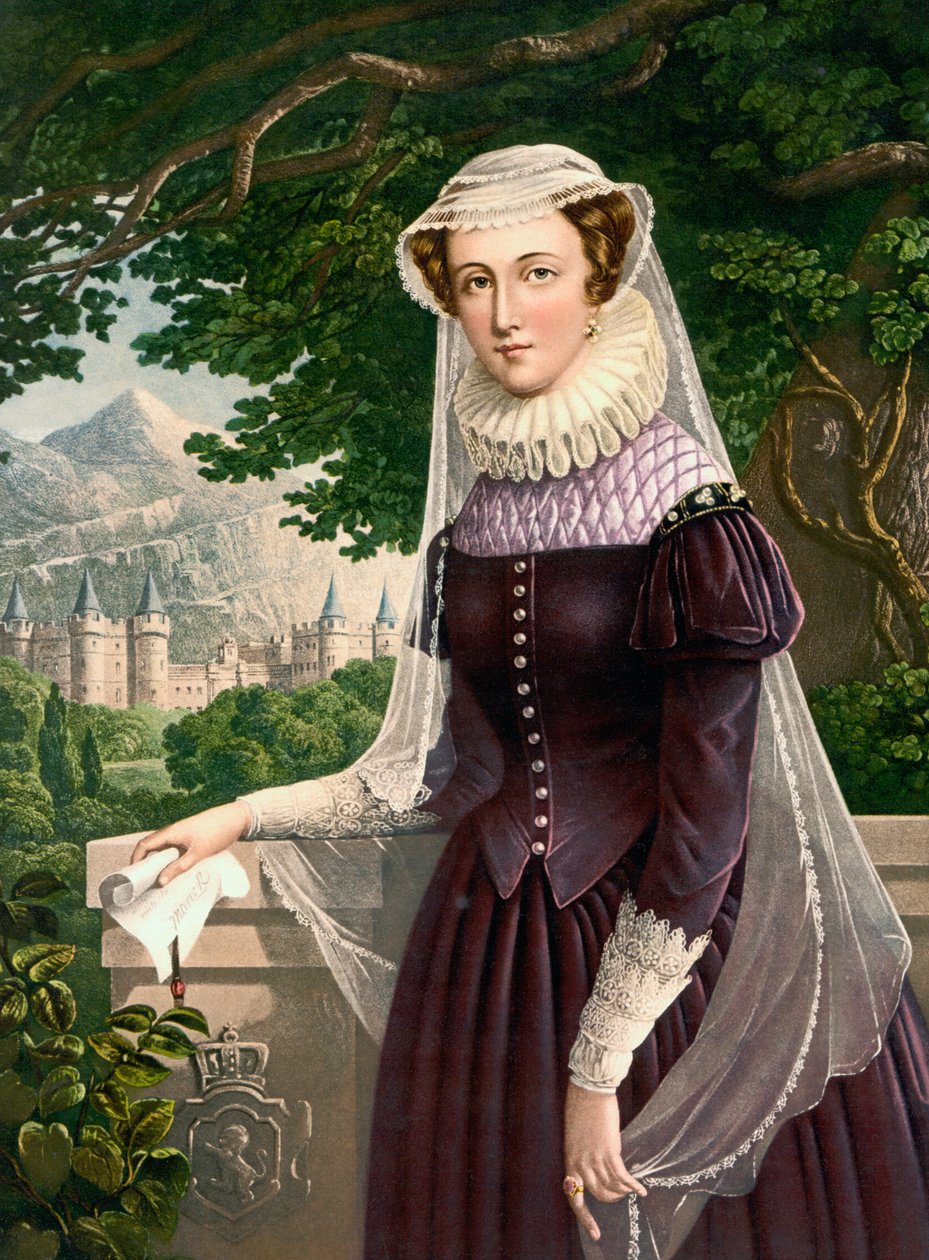 Mária skót királynő, 19. századi nyomat után alkotó: English School