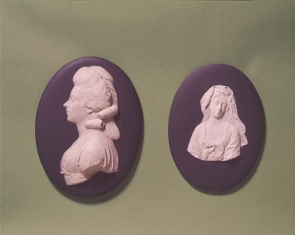 Lady Walpole és Devonshire hercegné medáljai, 1850 körül (jasperware) alkotó: English School