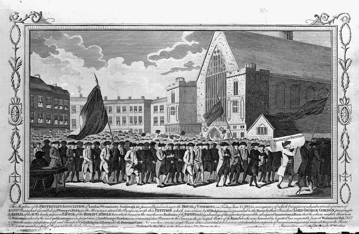 A Protestáns Szövetség tagjai petíció, 1718 alkotó: English School