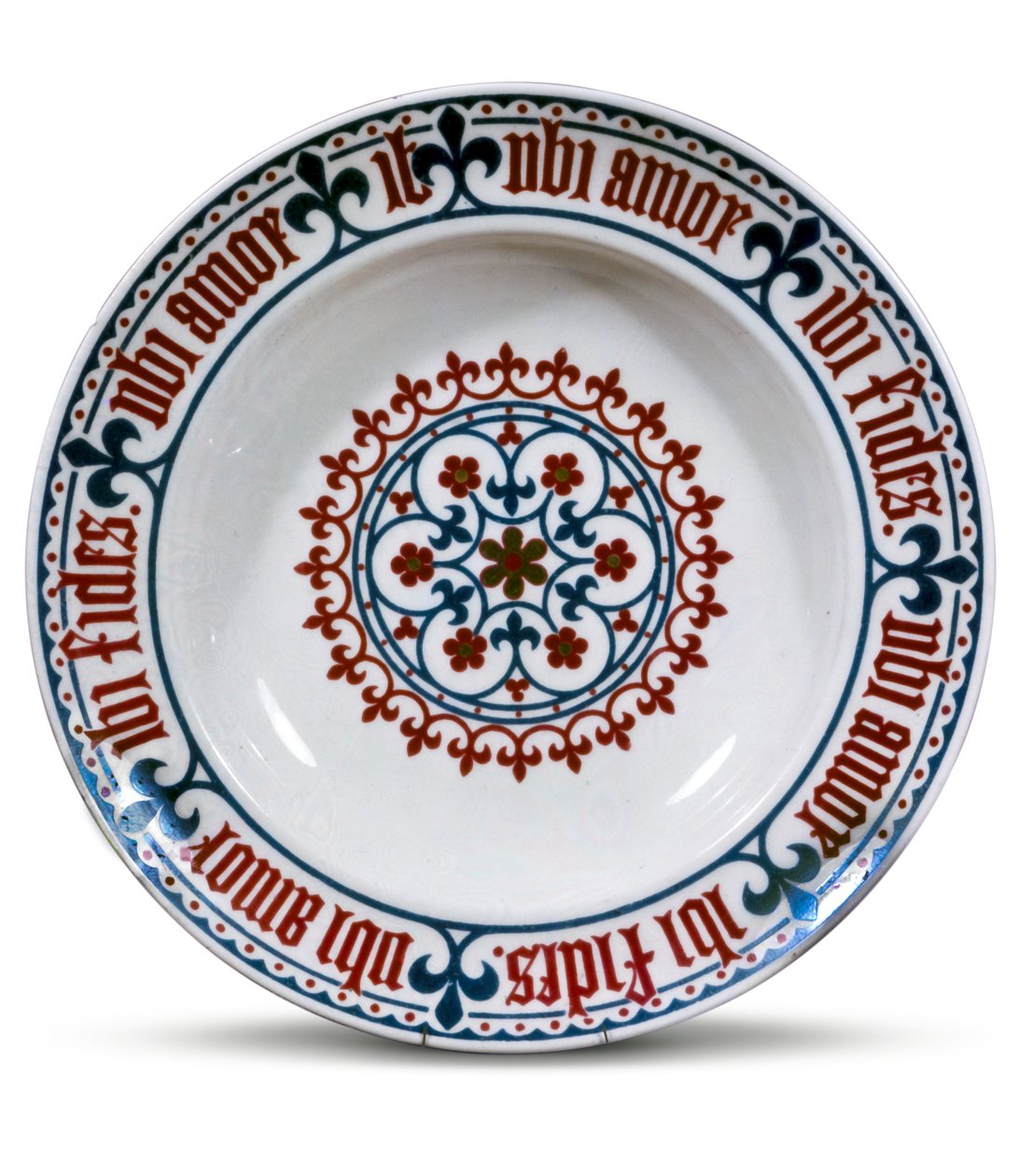 Pugin által tervezett Minton tál, 1851 (kerámia) alkotó: English School