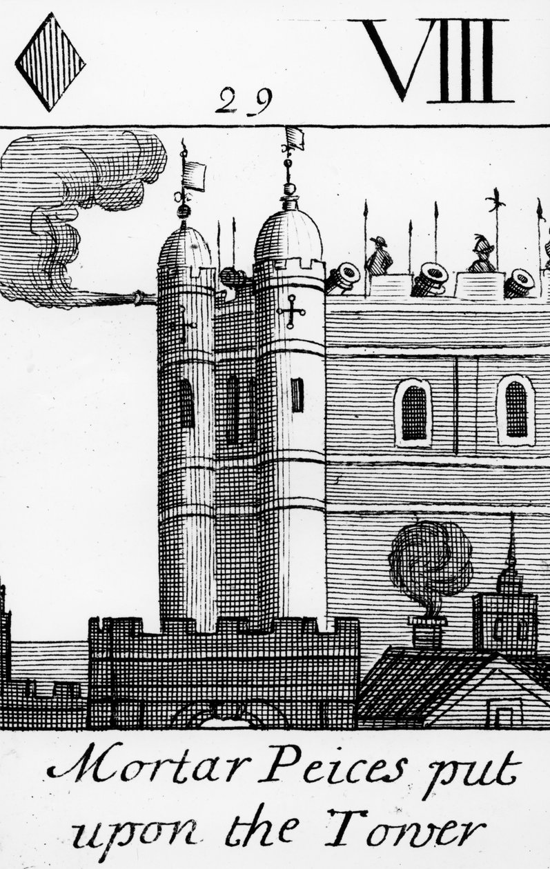 Habarcsdarabok a londoni Towerre alkotó: English School