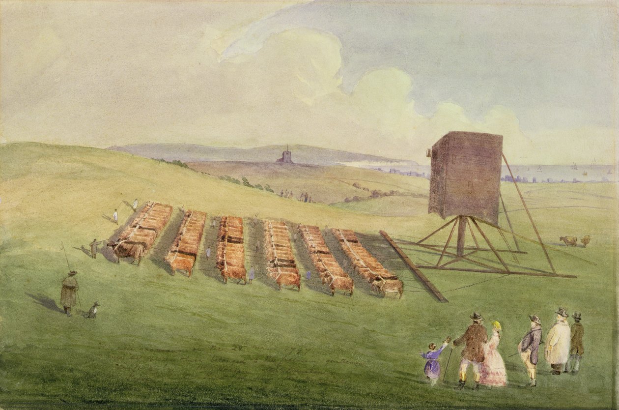A szélmalom mozgatása, 1797 (wc papíron) alkotó: English School