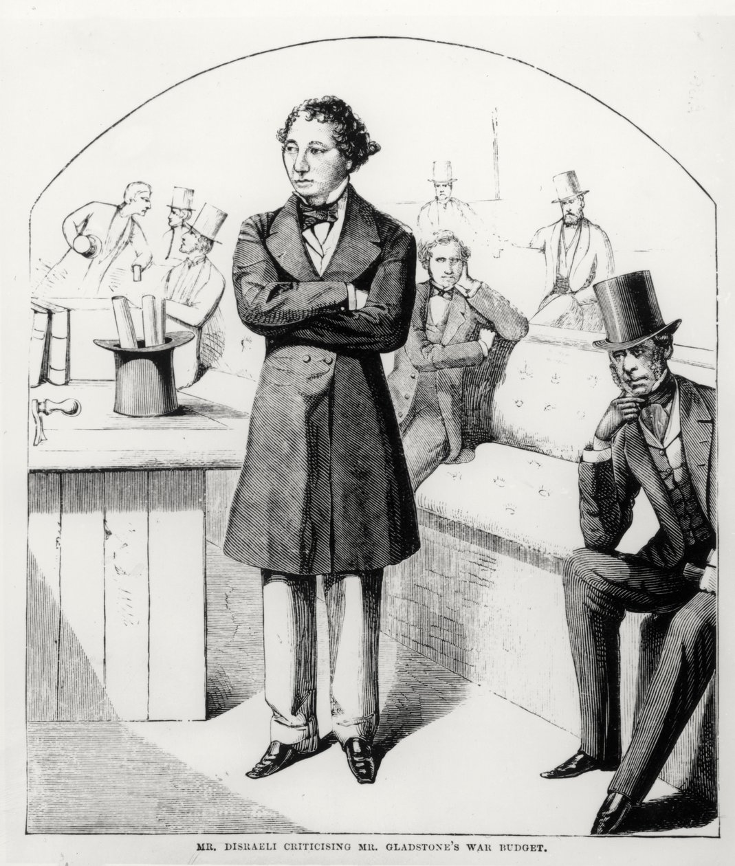 Mr. Disraeli bírálja Mr. Gladstones háborús költségvetést 1853-54 körül alkotó: English School