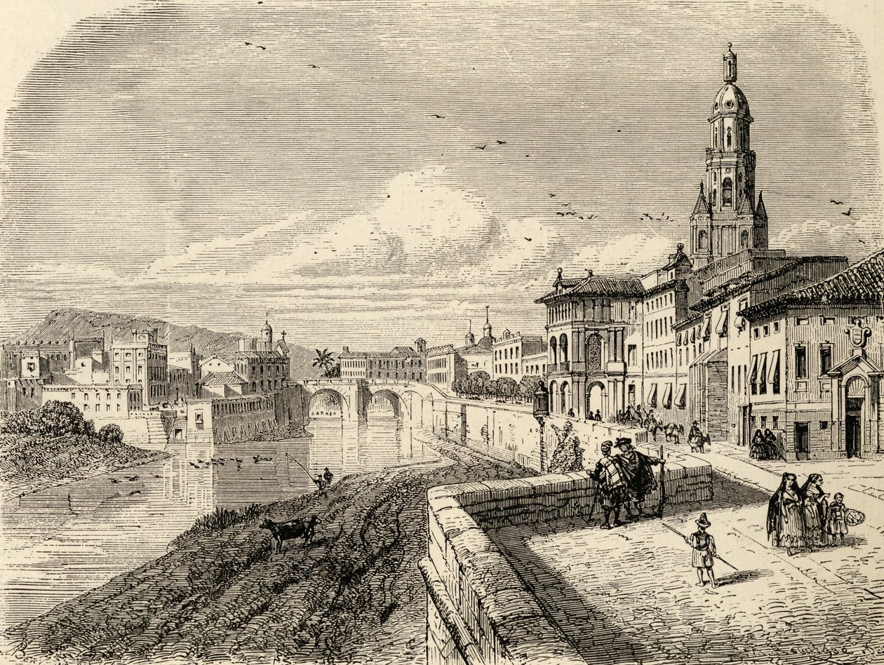 Murcia, Spanyolország, Samuel Manning tiszteletes „Spanish Pictures” című művéből, 1870-ben megjelent alkotó: English School