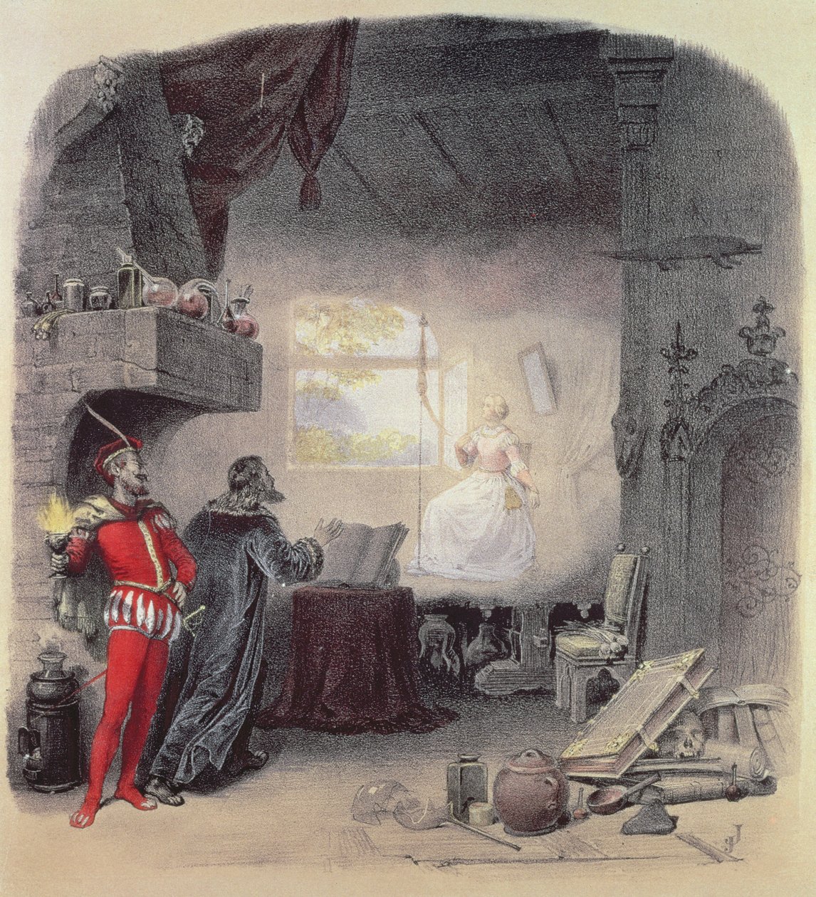 A Faust Quadrille kottaborítója, Charles Coote (chromolitho) alkotó: English School