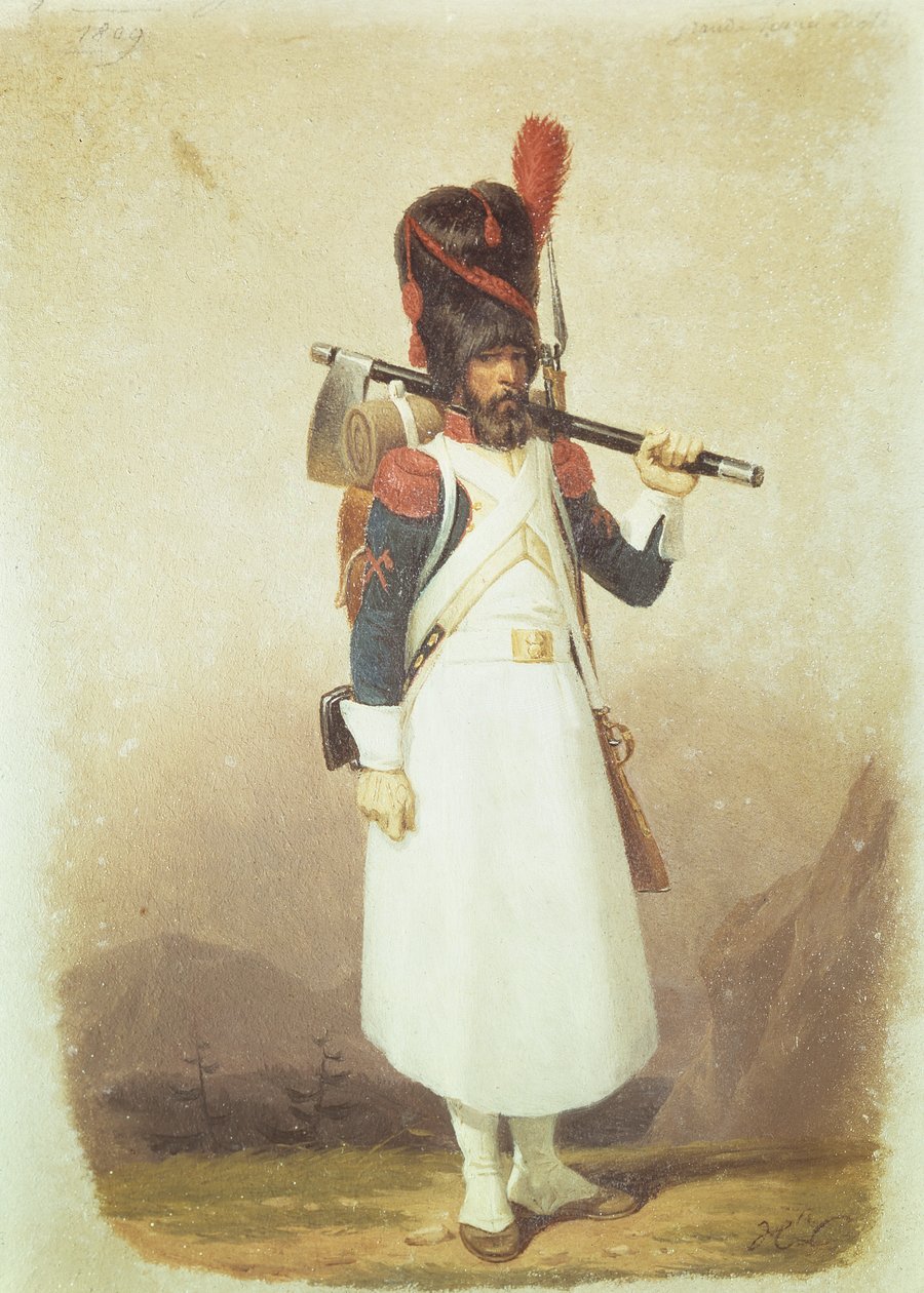 Napóleoni katona, 1811 alkotó: English School