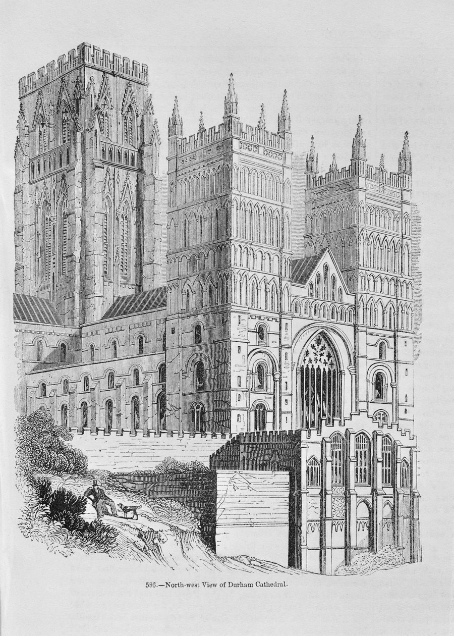 A durhami katedrális északnyugati nézete alkotó: English School