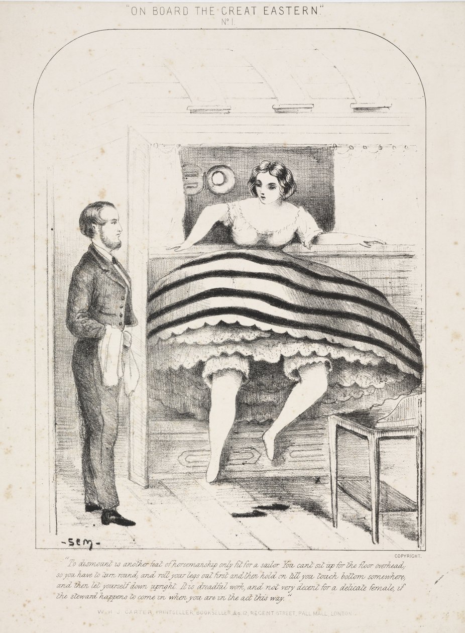 On Board the Great Eastern No.1, kibocsátó: W.H.J. Carter, London, 1865 körül alkotó: English School