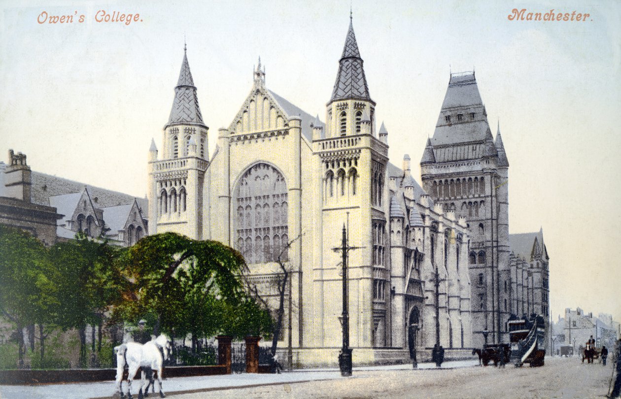 Owens College, Manchester (színes fotó) alkotó: English School