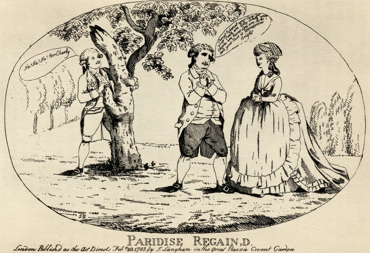 A Paradise Regained, kiadó: J. Langham, 1783 alkotó: English School