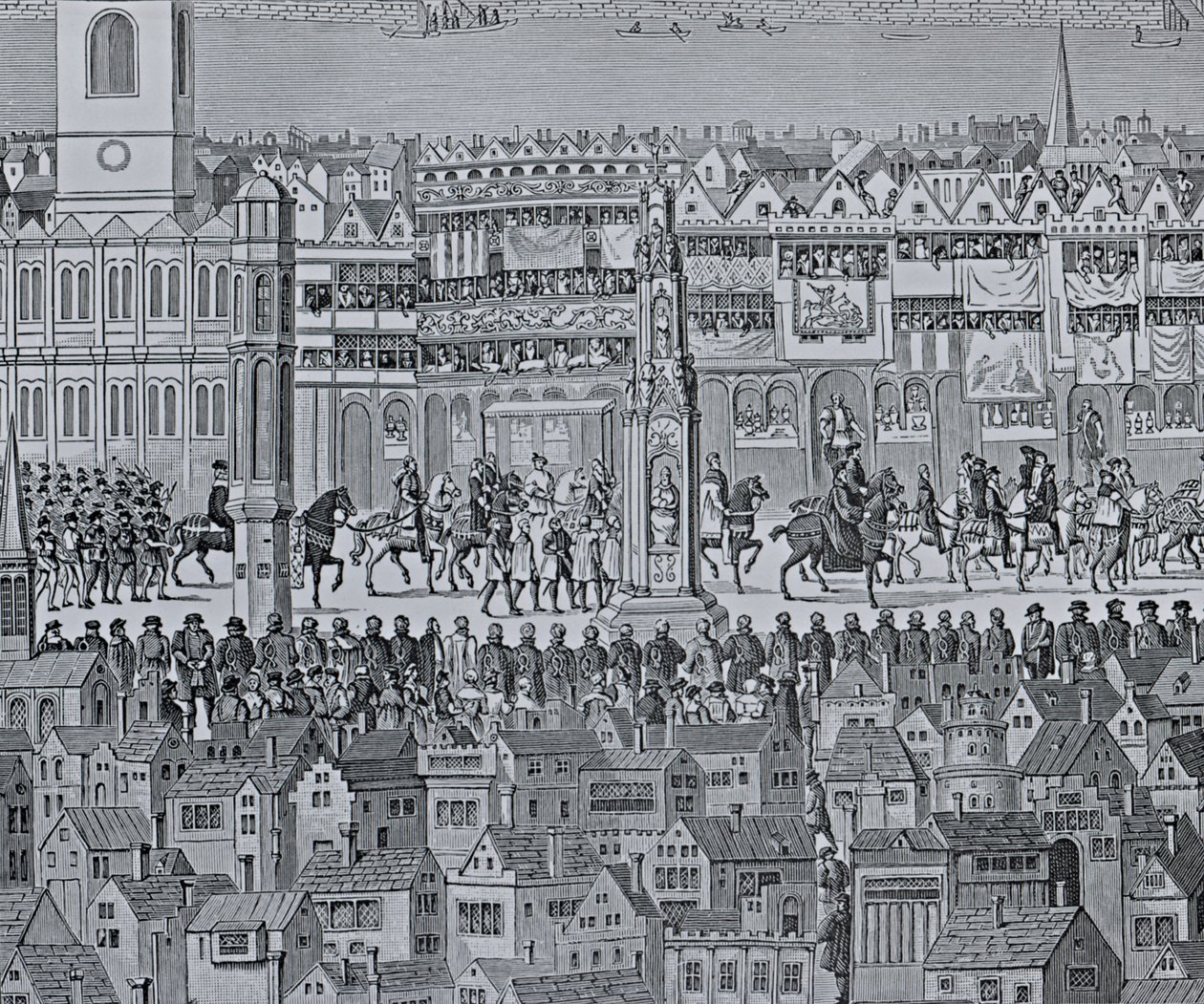 VI. Edward koronázási körmenetének része, 1547 alkotó: English School