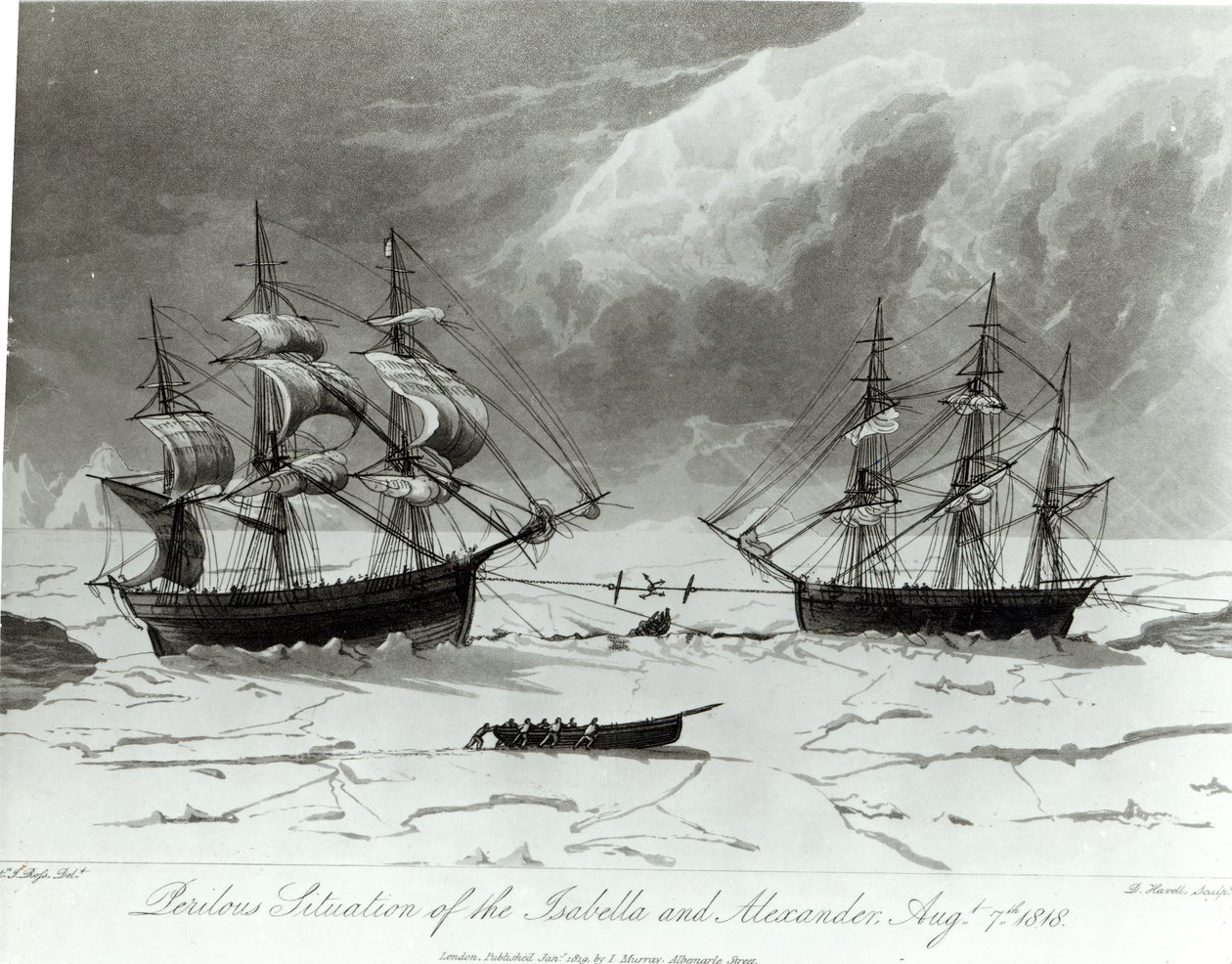 Izabella és Sándor veszélyes helyzete, 1819. augusztus 7 alkotó: English School