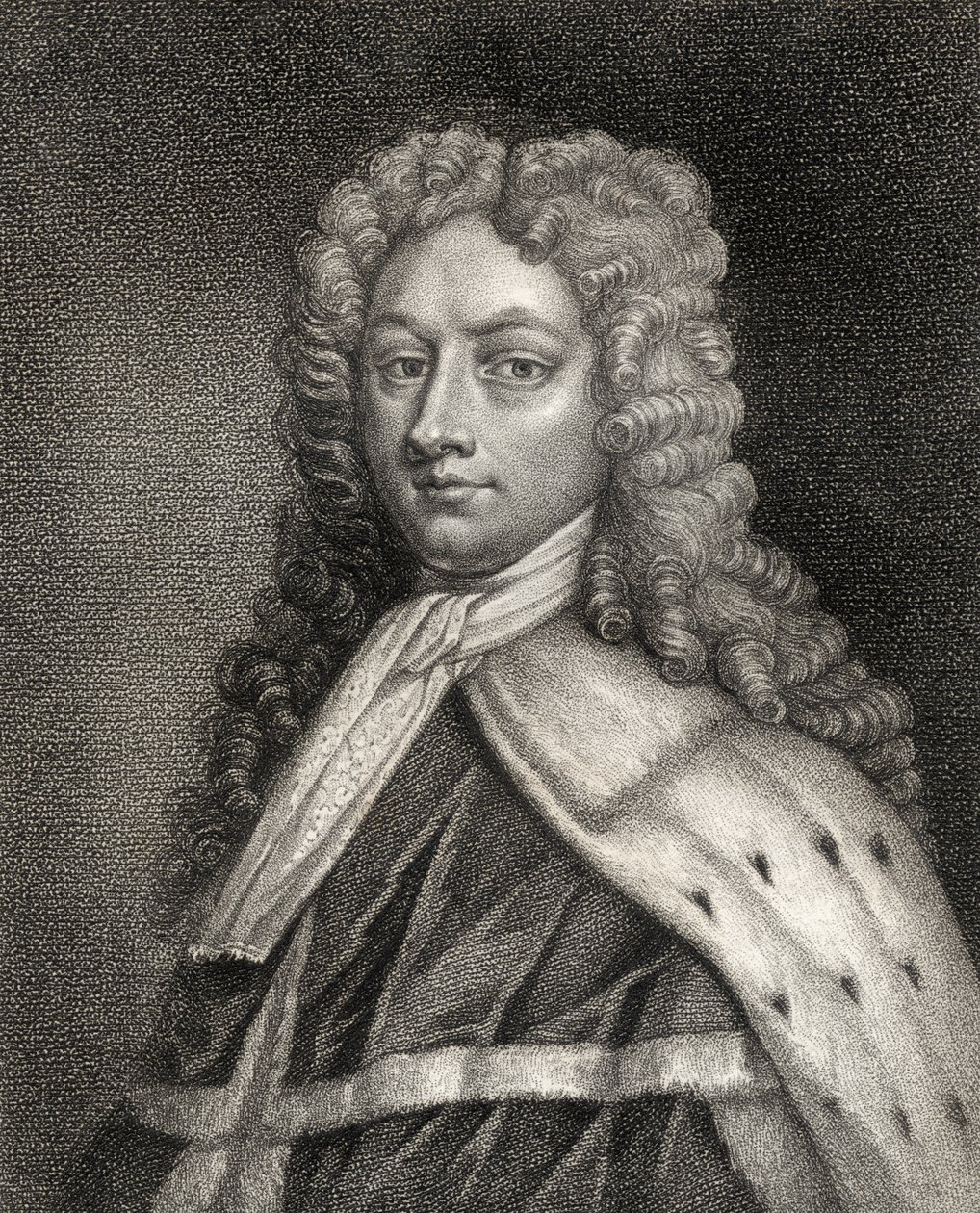 Philip Wharton, vésette Geremia, illusztráció a „Királyi és nemes szerzők katalógusából, IV. kötet”, 1806-ban megjelent alkotó: English School