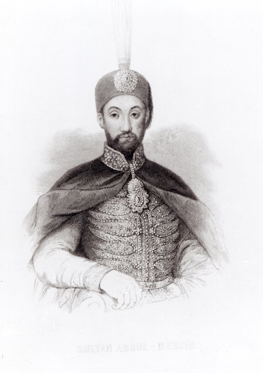 Abdulmecit portréja alkotó: English School