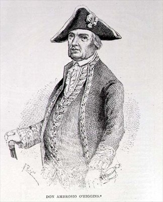 Ambrosio OHiggins portréja, Osorno márkija (1720-1801 körül) alkotó: English School