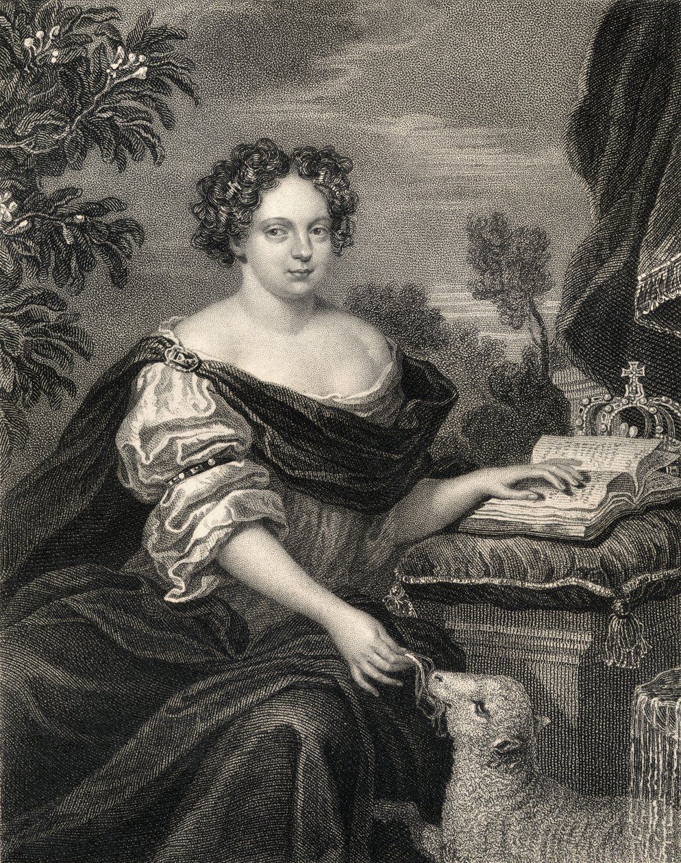 Braganza Katalin (1638-1705) portréja, a "Lodge