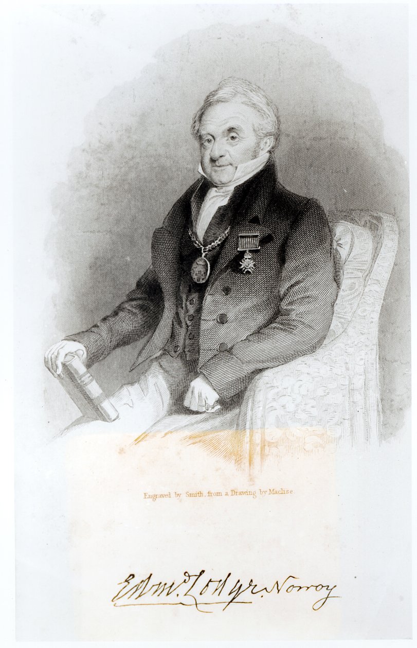 Edmund Lodge portréja alkotó: English School