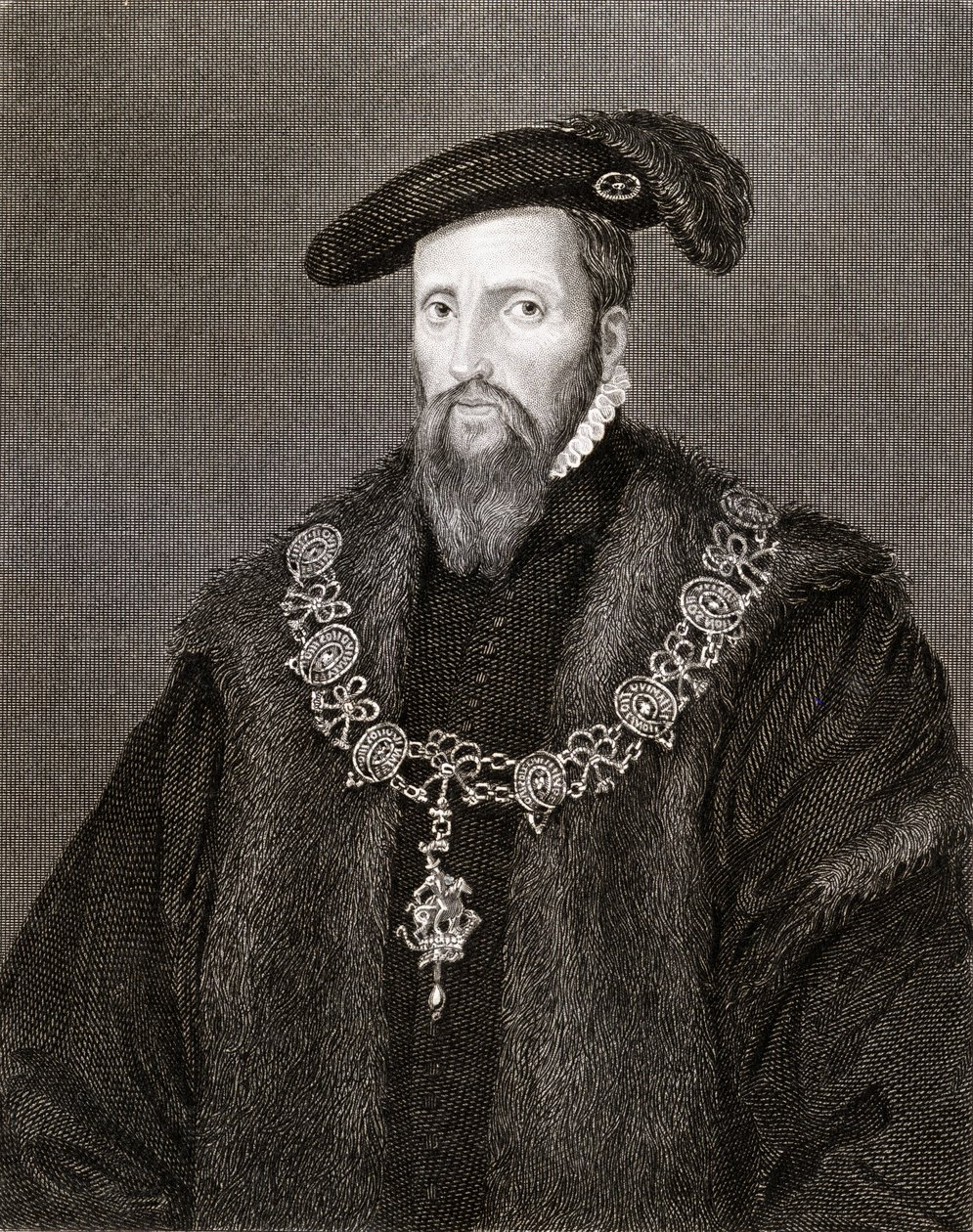 Edward Seymour (kb. 1500-52) Somerset 1. hercegének portréja, a "Lodge