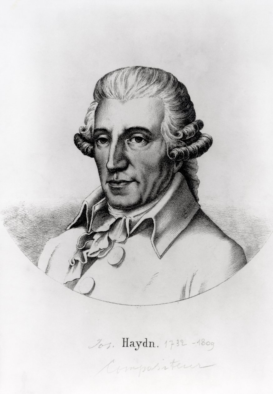 Franz Joseph Haydn (1732-1809) osztrák zeneszerző portréja alkotó: English School