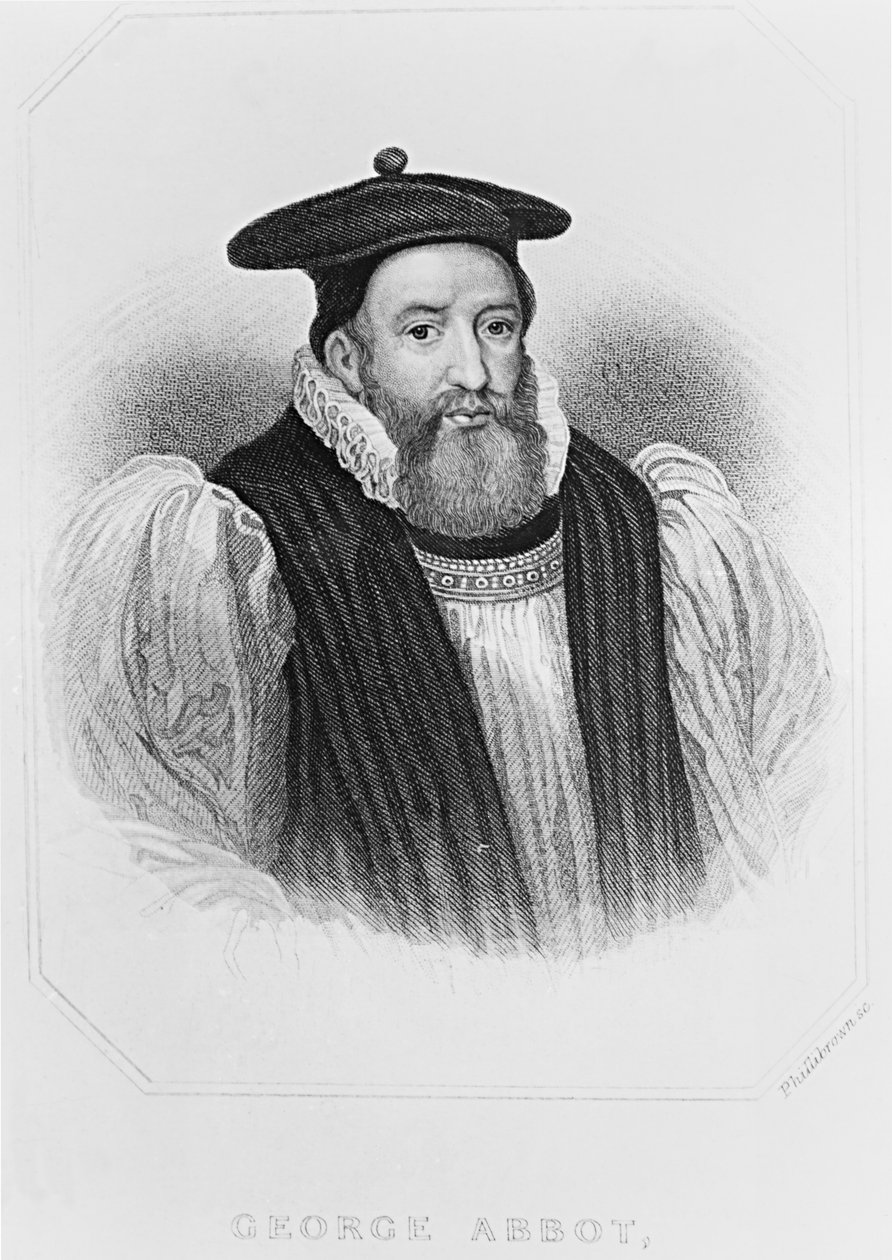 George Abbot (1562-1633) canterburyi érsek portréja a „Lodge