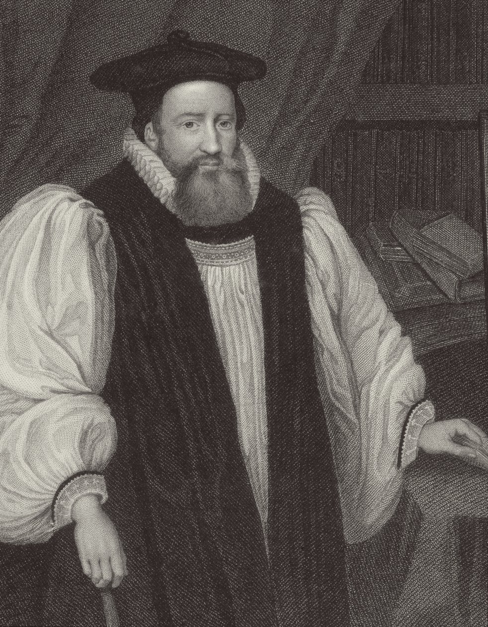 George Abbot (1562-1633) canterburyi érsek portréja a „Lodge