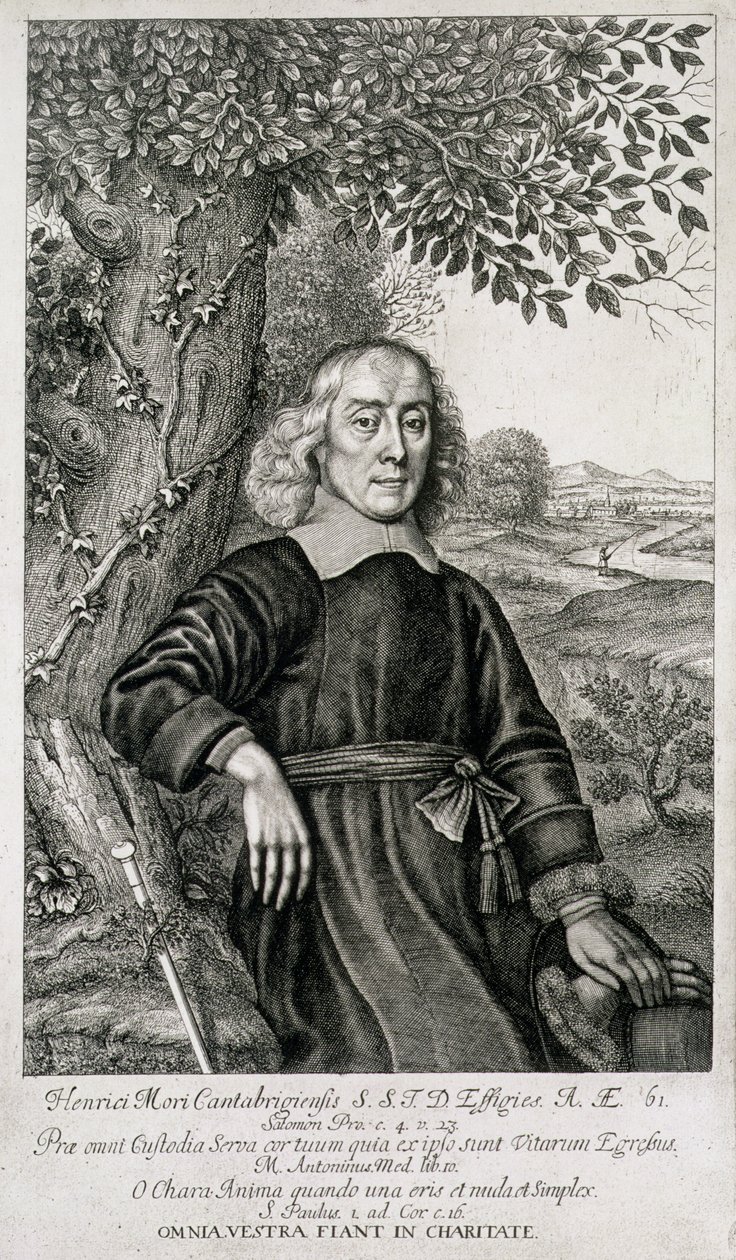 Henry More (1614-87) portréja teológiai munkáinak előlapja, William Faithorne (1616-91) metszete 1675 alkotó: English School