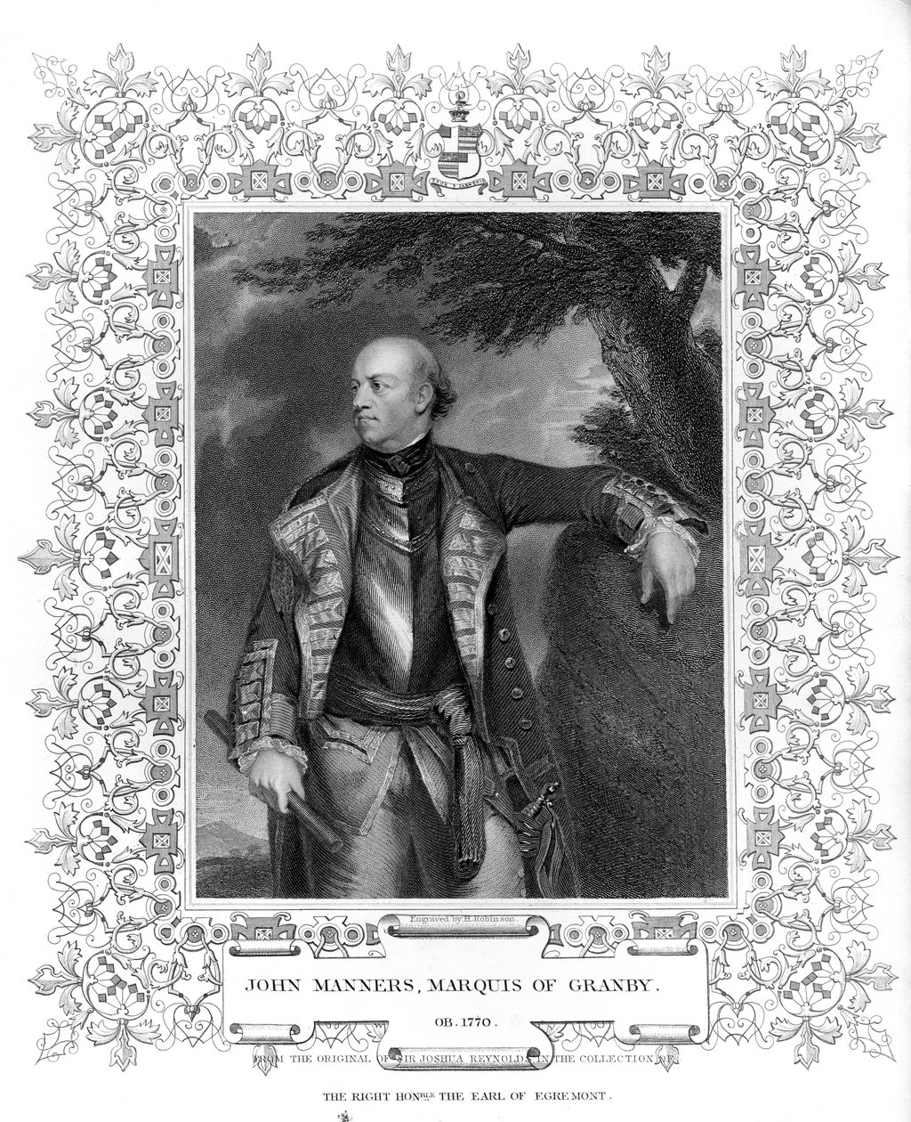 John Manners, Granby márki portréja alkotó: English School