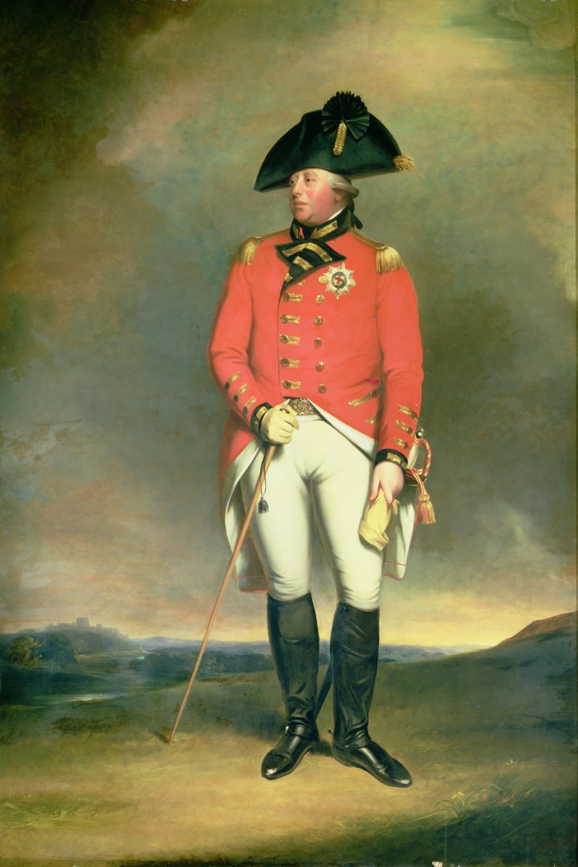 III. György király (1738-1820) portréja William Robinson (1799-1839) festményének másolata 1831 alkotó: English School