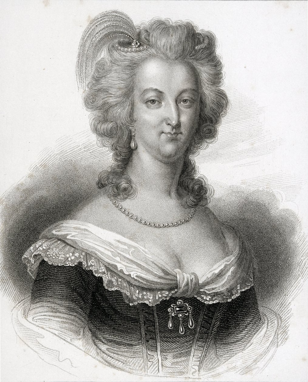 Marie-Antoinette portréja (1755-93) alkotó: English School