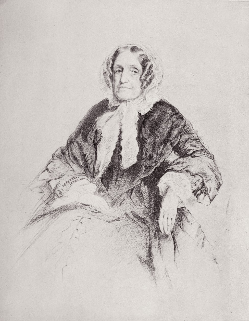 Jane Marcet asszony portréja (1769-1858) alkotó: English School