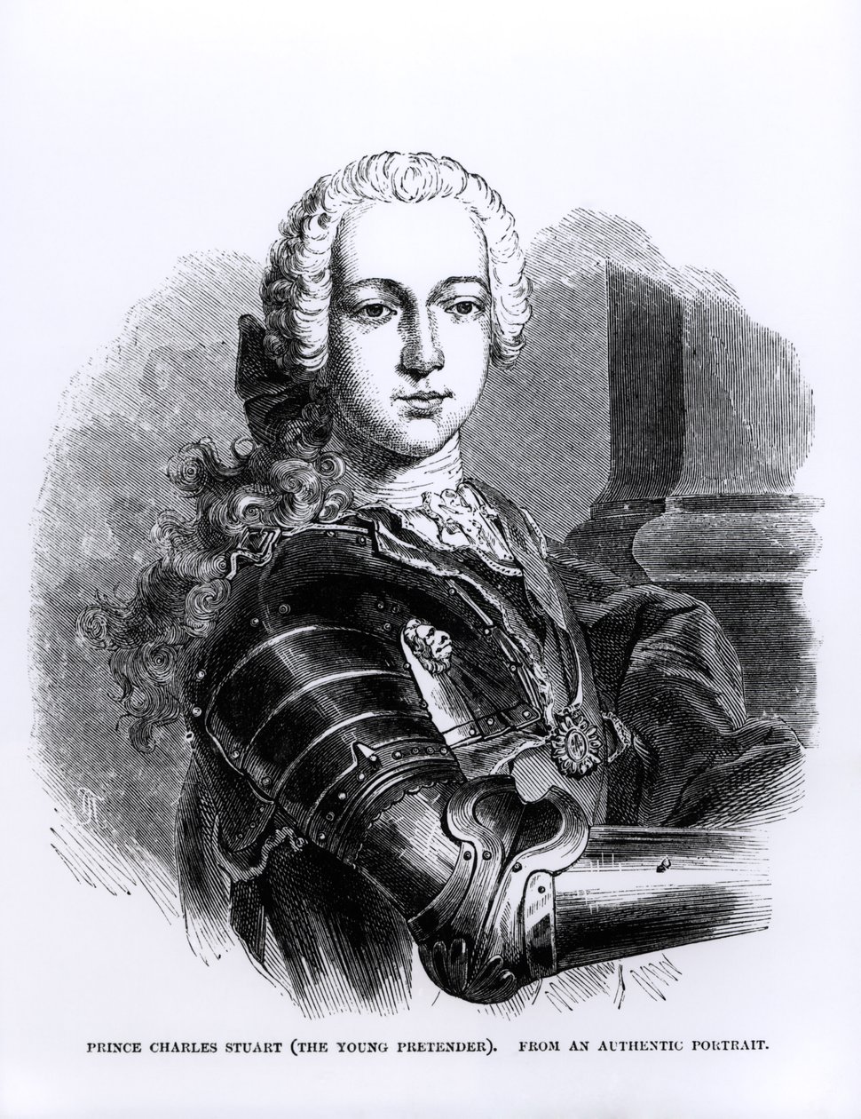 Charles Edward Stuart herceg (1720-88) portréja, az ifjú színlelő alkotó: English School
