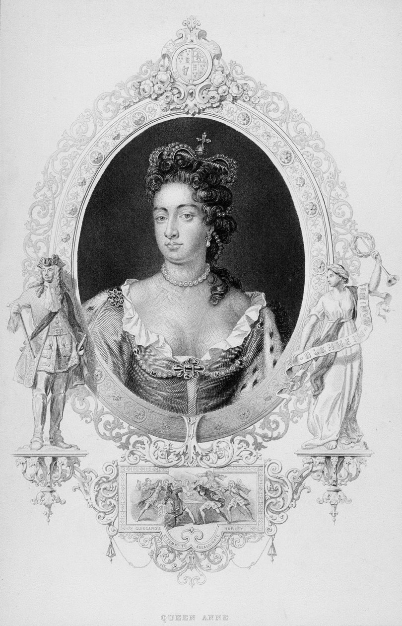 Anna királynő portréja (1665-1714) alkotó: English School