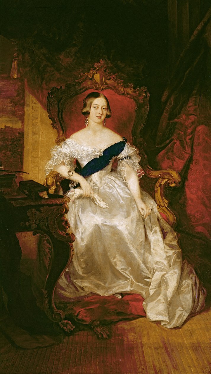 Viktória királynő portréja alkotó: English School