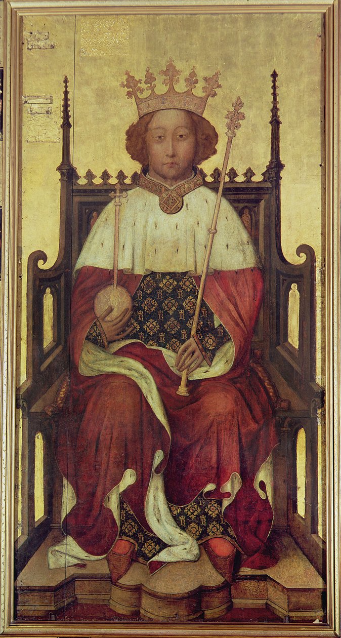 II. Richard portréja „The Westminster Portré”, 1390-es évek alkotó: English School